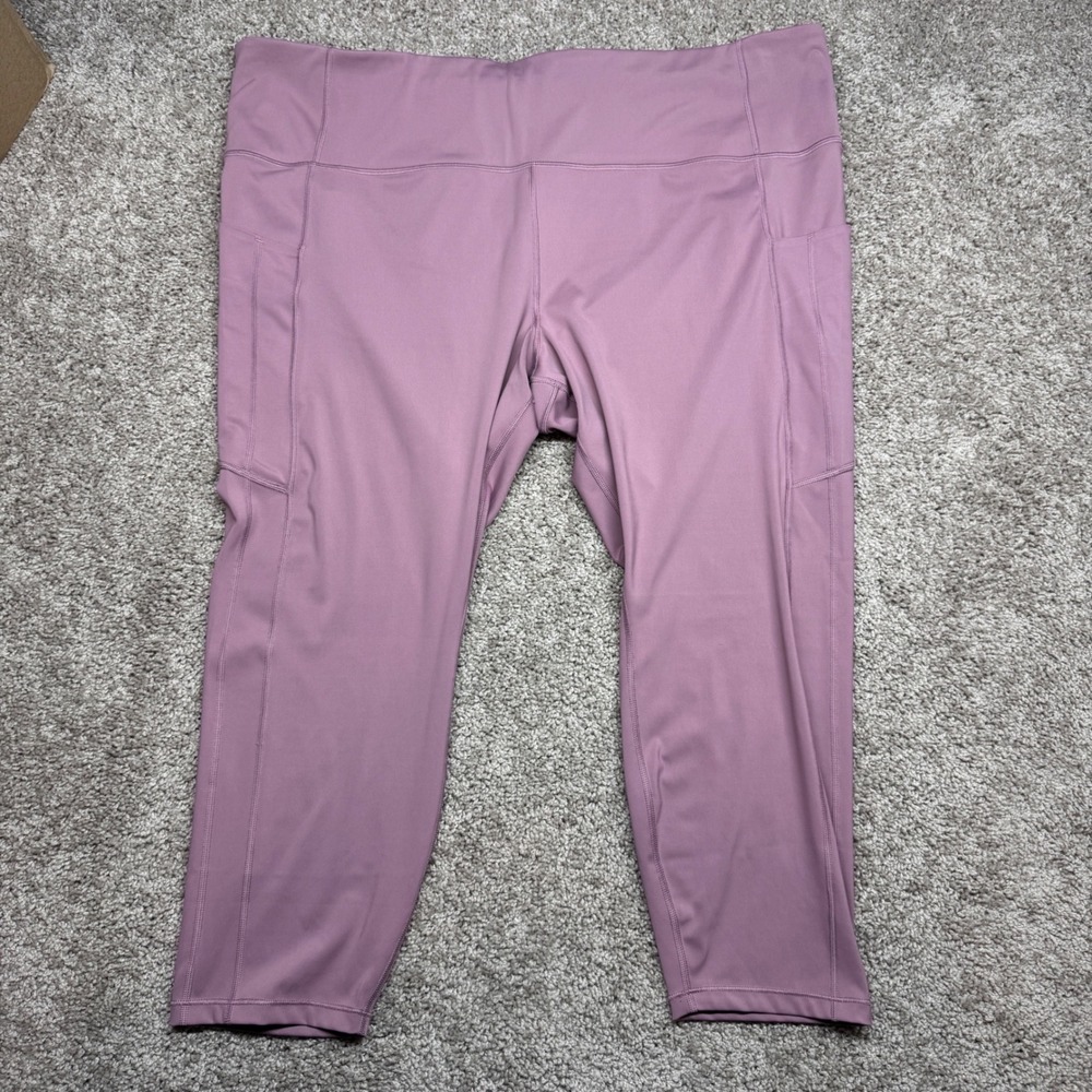 Athleta Ultimate Stash 7/8 Tight Leggings Mauve Purple Womens 3X High Rise